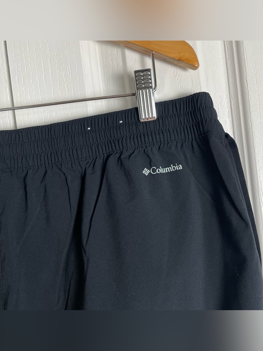 Columbia Pull On Hiking Pants Women’s XL Black Cinch Ankle Nylon Tech Elastic - Picture 8 of 15